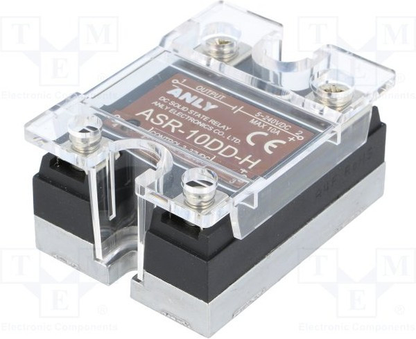 ASR-10DD-H, Реле: полупроводниковое, Uупр: 3-32ВDC, 10А, 5-240ВDC, Серия: ASR