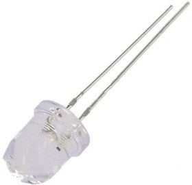 OSW5DK8131A-5V, LED; 8mm; white cold; 3000?4200mcd; 30°; Front: convex; 5V