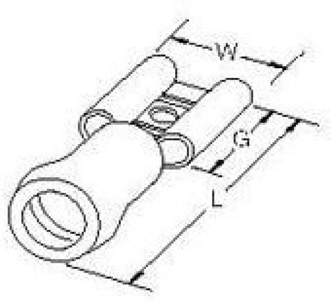19019-0050, Terminals .187X.032 FEM.QD AVI K. TAPED (P-8139-032