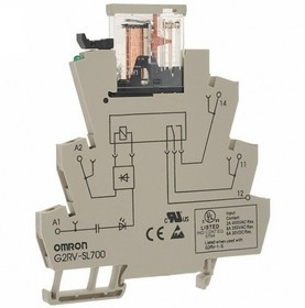 G2RV-SL700 48VAC/VDC, Interface Relay G2RV-SL 1CO AC / DC 48V 48V 6A Screw Terminal