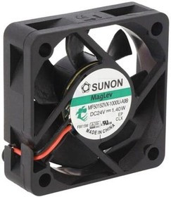 MF50152VX-1000U-A99, Вентилятор осевой, 24В DC, 50x50x15мм, подшипник Vapo, 31,43куб.м/ч, 38,1дБА