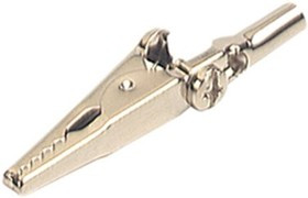 603006001, Crocodile Clip, Nickel-Plated Steel Contact, 4A, Grey