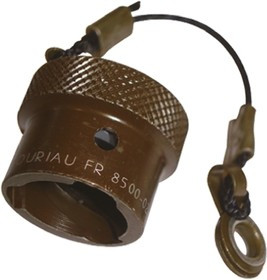 850002B, Souriau 851 MIL-C-26482 G Series 1 Male Dust Cap, Shell Size 8, Metal