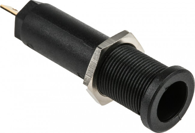 66.9427-21, Black Female Banana Socket, 4 mm Connector, Tab Termination, 10A, 1000V, Gold Plating