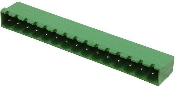 1757598, Pluggable Terminal Blocks 15 Pos 5mm pitch Through Hole Header