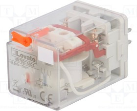 HR702CA024, Реле: электромагнитное, DPDT, Uобмотки: 24ВAC, 10A/250ВAC, 10А