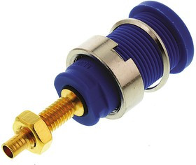 972354102, Blue Female Banana Socket, 4 mm Connector, Solder Termination, 32A, 1000V ac/dc, Gold