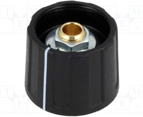 A2620040, Ручка, с указателем, ABS, dоси: 4мм, d20x15,5мм, черный