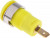 23.3000-24, Yellow Female Banana Socket, 4 mm Connector, Tab Termination, 24A, 1000V, Gold Plating