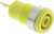 23.3000-24, Yellow Female Banana Socket, 4 mm Connector, Tab Termination, 24A, 1000V, Gold Plating
