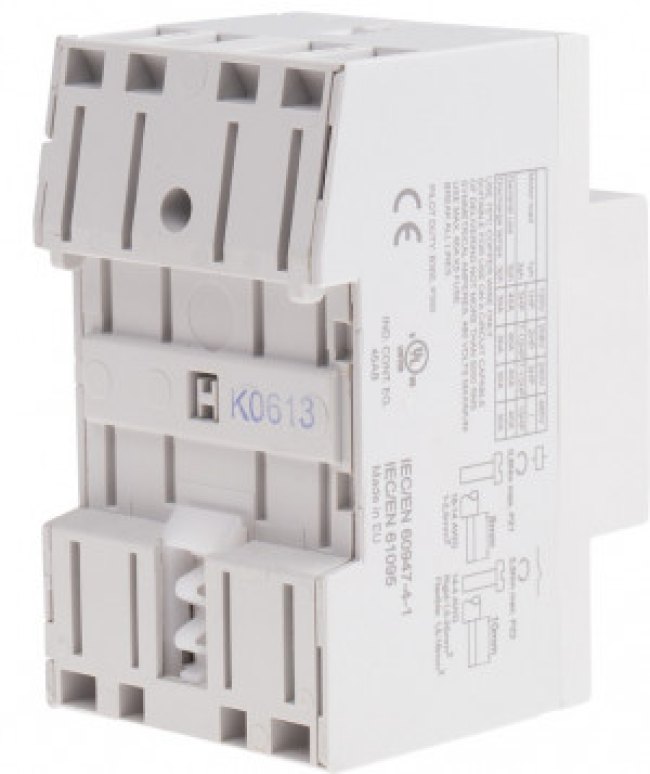 22.44.0.230.4710, 22 Series Series Contactor, 240 V ac Coil, 4-Pole, 40 A