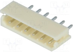 NX2504-06SMS, Провод-плата, гнездо, "папа", A2506, 2,5мм, PIN: 6, THT, 250В, 3А