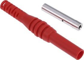 66.9500-22, Red Female Banana Socket, 4 mm Connector, Solder Termination, 19A, 1000V, Nickel Plating 66.9500-22, Red Female Banana Socket, 4 mm Connector, Solder Termination, 19A, 1000V, Nickel Plating