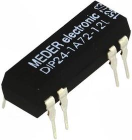 DIP24-1A72-12L, Реле: герконовое, SPST-NO, Uобмотки: 24ВDC, 1А, макс.200ВDC, 290мВт