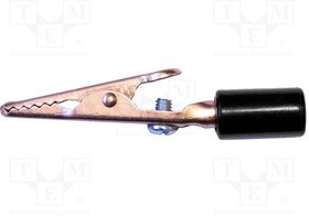 BU-60CHS-0, Зажим "крокодил"; 10А; Диап.захвата: макс.7,9мм; Длина: 58мм