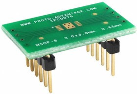 IPC0076, Sockets &amp; Adapters MSOP-8 to DIP-12 SMT Adapter