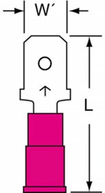 71M-250-32-P, Terminals 22-18 .250 MLE DISC