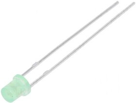 LL-304GD1X-1B, LED; 3mm; yellow green; 13?30mcd; 130°; Front: flat; 1.6?2.4V