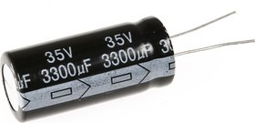 SH035M3300B7F-1636, 35V 3300uF /16*36/105°C, Конденсатор электролитический алюминиевый