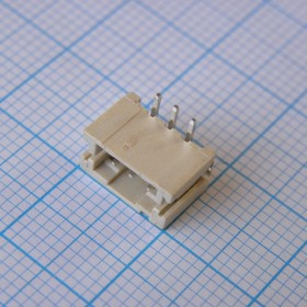 DS1066-04-3MSV6R, (PH 03M 2.0mm SMD), Разъем межблочного питания, вилка, 3 контакта, шаг 2.00мм, SMT DS1066-04-3MSV6R, (PH 03M 2.0mm SMD), Разъем межблочного питания, вилка, 3 контакта, шаг 2.00мм, SMT