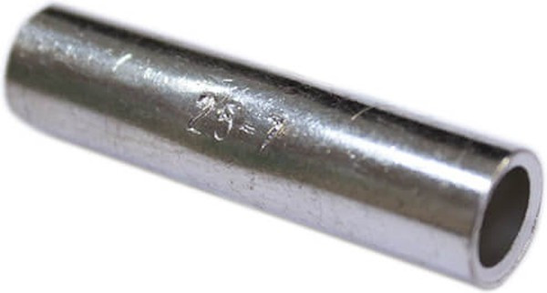 Гильза соединительная луженая ГМЛ 25-7мм УХЛ3 опрес. медь ЗЭТАРУС zeta11415 Гильза соединительная луженая ГМЛ 25-7мм УХЛ3 опрес. медь ЗЭТАРУС zeta11415