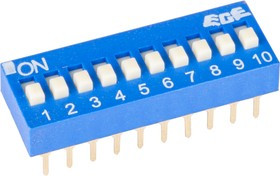 SWD1-10 (ВДМ1-10), Переключатель DIP, 10 контактных групп