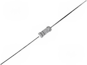 2W-100K, Резистор metal oxide, THT, 100кОм, 2Вт, ±5%, 5x12мм