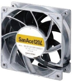 9LG1212P1G001, San Ace 9LG Series Axial Fan, 12 V dc, DC Operation, 420m³/h, 38.4W, 3.2A Max, 120 x 120 x 38mm