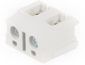 TB-7.5-P-2P/GY, Зажимная рейка для печатных плат, угловой 90°, 7,5мм, на PCB