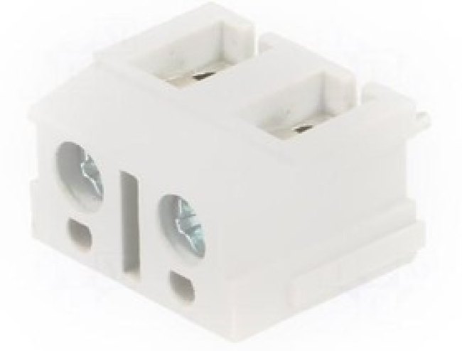 TB-7.5-P-2P/GY, Зажимная рейка для печатных плат, угловой 90°, 7,5мм, на PCB TB-7.5-P-2P/GY, Зажимная рейка для печатных плат, угловой 90°, 7,5мм, на PCB
