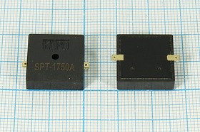 Излучатель звука пьезокерамический без генератора (1~30)В, SMD 17x17x5мм ,Резонанс 4кГц, зп 17x17x5\