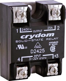 D4875-10, Solid State Relay 2mA 32V DC-IN 75A 530V AC-OUT 4-Pin