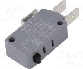 V15T16-CZ300-K, Микропереключатель SNAP ACTION; без рычага; SPDT; 16A/250ВAC