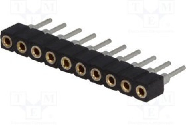 DS1002-02-1X10BT1F, Гнездо, IDC, "мама", PIN 10, 2мм, THT, 1x10, Полн.дл 7,4мм