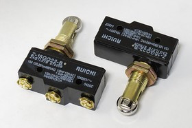 Микропереключатель, размер 49x17 x24, 15А, переключение ON-(ON), размер концевика H60, SF-6043,