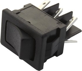 DM61J12S205Q, Клавишный переключатель, Вкл.-Вкл., DPDT, Без Подсветки, Панель, Черный, DM DM61J12S205Q, Клавишный переключатель, Вкл.-Вкл., DPDT, Без Подсветки, Панель, Черный, DM