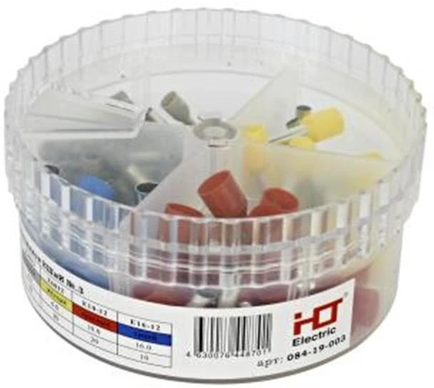 084-19-003, Набор наконечников НШвИ №3 (E4012/50шт.E6012/20шт. E10-12/20шт.E16-12/10шт.) HLT