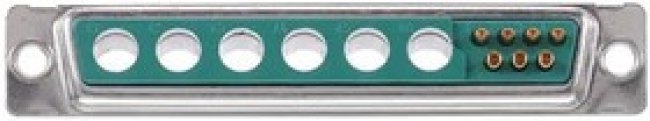 3013W6SCM99A10X, D-Sub Mixed Contact Connectors 13W6 F SOLDER CUP CONTACTS