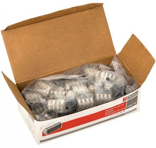 Клемма строительно-монтажная СМК 773-108 8-проводная 1.0-2.5кв.мм (уп.50шт) PROxima EKF plc-smk-108