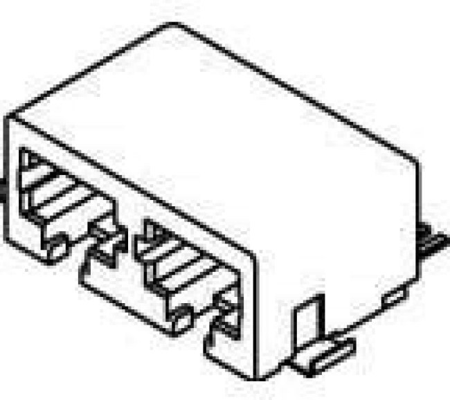 43841-0013, Modular Connectors / Ethernet Connectors MODJACK DUAL PORT SMT 15 SAU 8/8 43841-0013, Modular Connectors / Ethernet Connectors MODJACK DUAL PORT SMT 15 SAU 8/8