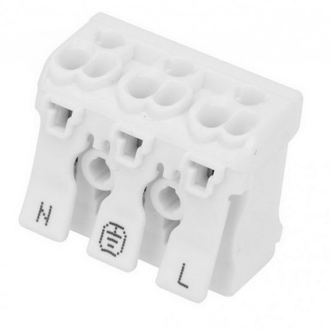 PCT-213P, Клемма пружинная соединительная 3-полюсная