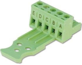 BB-TB5P508SR-2PK, Barrier Terminal Blocks 5 POS TERM BLOCK 5.08MM WITH STRAIN RELIEF - 2 PK