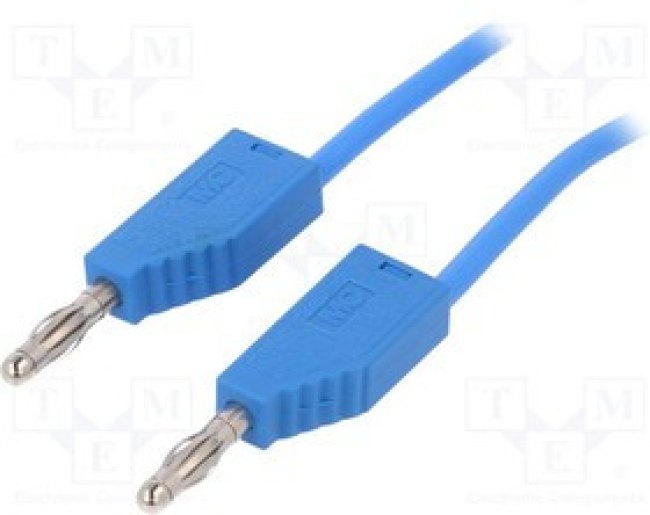 LK425-A/X-05023, Измерительный провод, 60ВDC, 30ВAC, 32А, Дл: 0,5м, синий