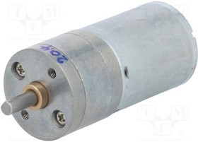 POLOLU-3203, Двигатель: DC, с редуктором, HP, 12ВDC, 5,6А, Ось: D профиль, 20,4: 1