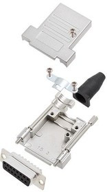 6355-0040-12, DA-15 DA-15 Socket D-Sub Connector Kit, Steel, Socket