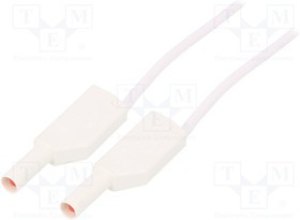 SLK410-E/SIL-10029, Измерительный провод, 19А, с осевым гнездом 4мм, Uном: 1кВ, Дл: 1м SLK410-E/SIL-10029, Измерительный провод, 19А, с осевым гнездом 4мм, Uном: 1кВ, Дл: 1м