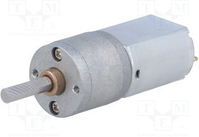 POLOLU-3718, Двигатель: DC, с редуктором, 6ВDC, 2,9А, Ось: D профиль, 93об./мин.
