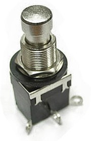PBS-24-112 ON-(ON) металл, Кнопочный переключатель PBS-24-112, ON-ON, металлический