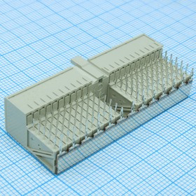 352068-1, Разъем на плату RCP 110 контактов шаг 2мм зажим угловой монтаж в отверстие туба