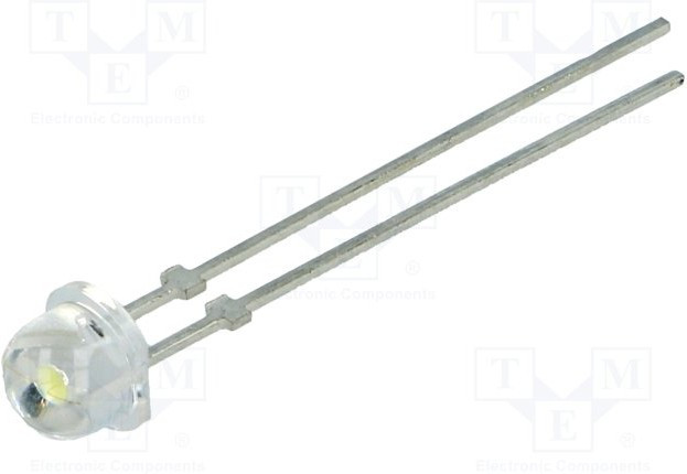 LTW-2W3DRA, LED; 4.8mm; white cold; 2400?4500mcd; 100°; Front: convex; 2.8?3.4V